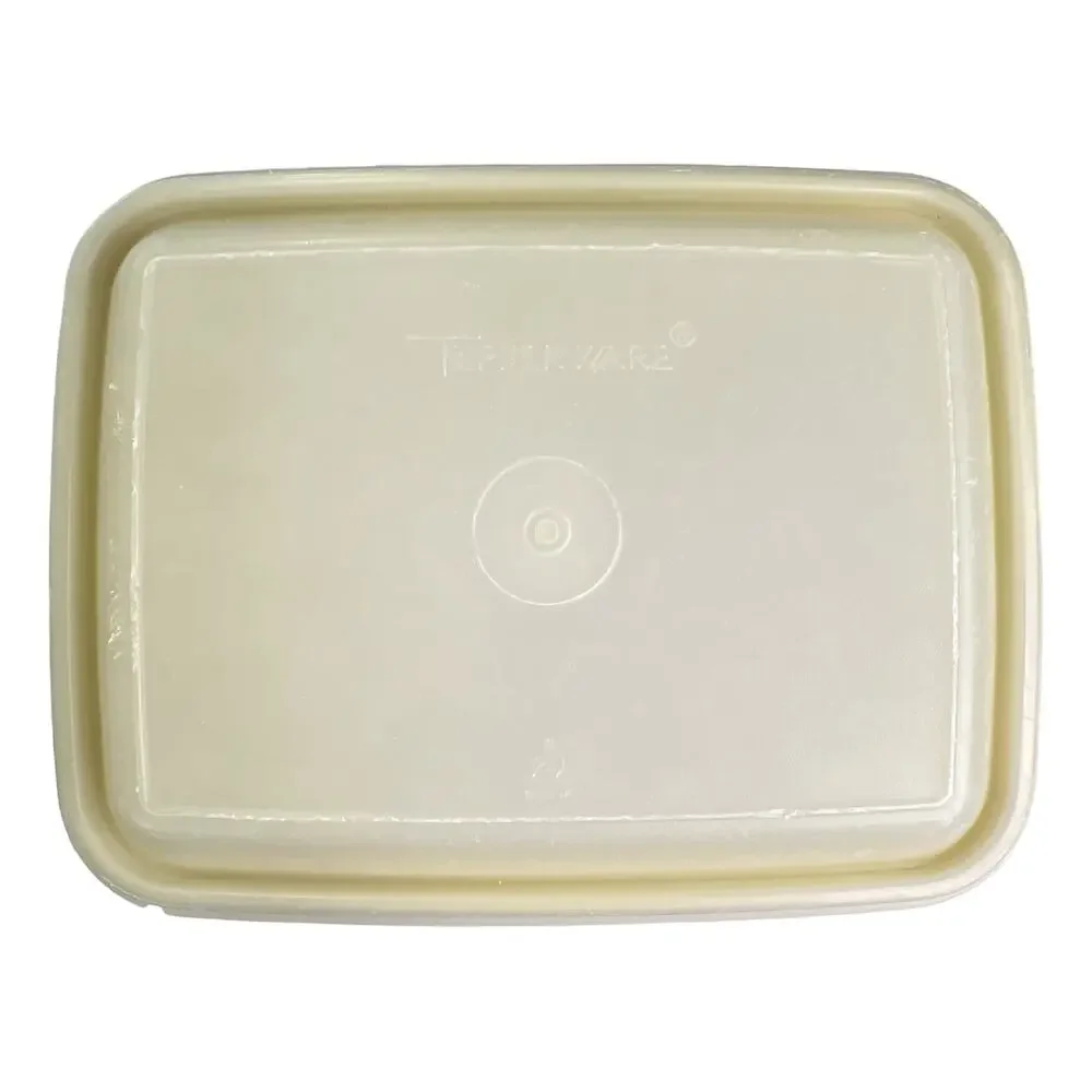 Tupperware Vintage Almond Ice Cream Keeper and Translucent Lid #2